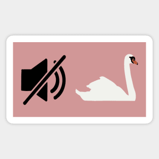 Mute Swan - Birding Humour Sticker